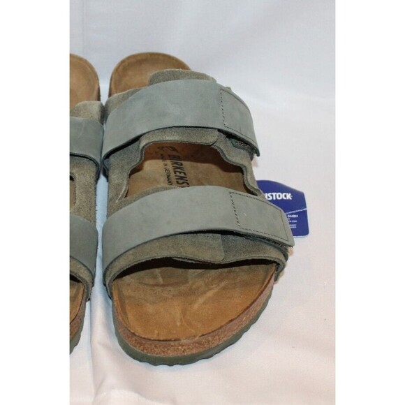 BIRKENSTOCK Uji Slide Sandal Digital Thyme Green Genuine Leather Men EU 46 main image 4